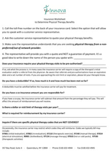 Innova Physical Therapy New Patient Forms | Innova Physical Therapy